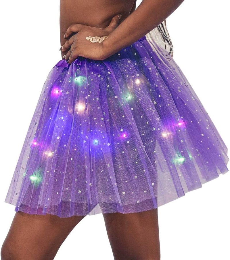 TWINKLEDE Light Up Tutu Skirt Led Tulle Tutus Glow Running Dance Costume Skirts for Women - Image 5